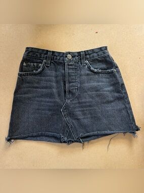 Reformation Dark Denim Mini Skirt